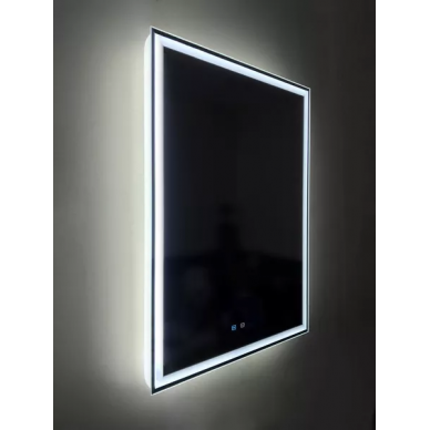 Зеркало Belbagno (SPC-GRT-1000-800-LED-TCH-SND) (100 см) со встроенной подсветкой, голосовым управлением и подогревом. 6