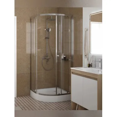 Душевой уголок Teymi Lina T00501 80x80, с поддоном, хром/стекло прозрачное 6