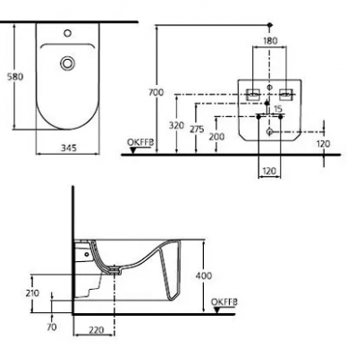 Чаша подвесного унитаза Ideal Standard Moments (K312301) с сиденьем 1