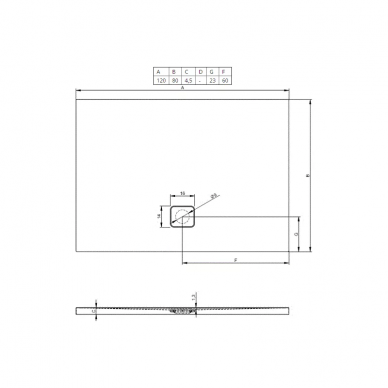 Душевой поддон Riho Basel 406 (DC160050000000S) 120x80 1