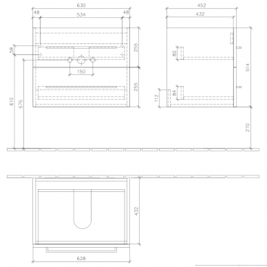 Тумба для ванной Villeroy & Boch Avento (A89000B4) (65 см) Crystal White 5