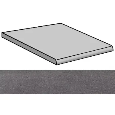 Lava Negro Natural Peldano 59.55x59.55 0