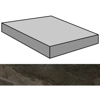 Materia Black Natural Gradone Rec Ang 59.55x59.55 0