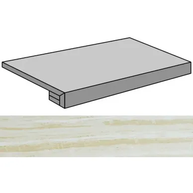 Nanoessence Beige Lappato Gradone Rec-90 44.63x89.46 0
