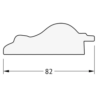 Зеркало Evoform Octagon (BY 3770) в багетной раме, старый гипс (65,2х65,2 см) 1