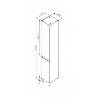 Пенал AM.PM X-Joy (M85ACSR0306WG) напольный 6