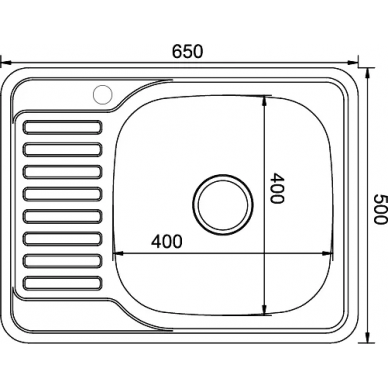 Мойка кухонная Mixline ML (532309) крыло слева 1