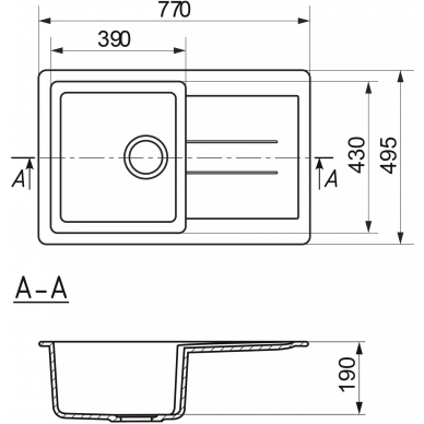 Мойка кухонная Mixline ML-GM31	(537710)	бежевый 4