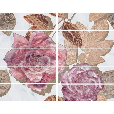 Бордюр Argos flowers 7,5х25 0