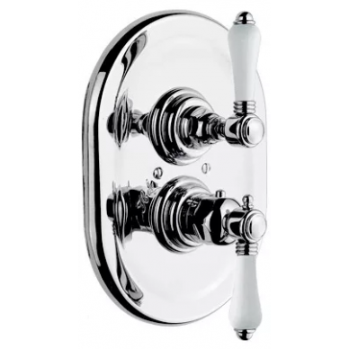 Термостат для душа Nicolazzi Thermostatico 4909 CR 78, ручки 78 P.M. Blanc 0