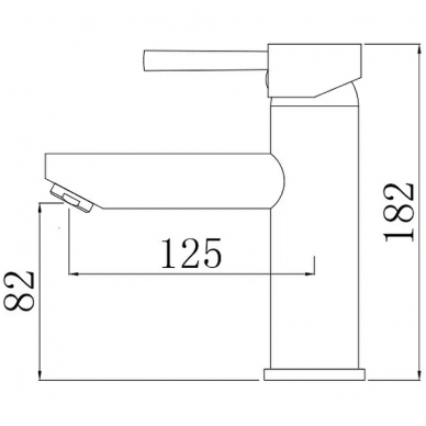 Смеситель для раковины Comforty FC018A-CMT, черный матовый 6