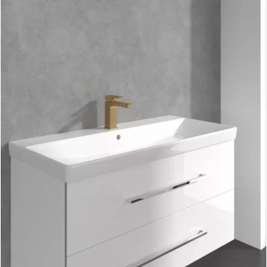 Смеситель для раковины Villeroy & Boch Architectura Square (TVW12500100076) золото сатинированное 6