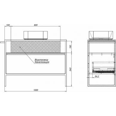Тумба для ванной Allen Brau Priority 100 (1.31003.WM) белая матовая 9