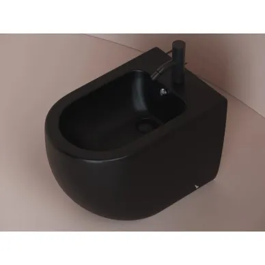 Биде ноольное Ceramicanova Metropol (CN4005MB) чёрное матовое 3