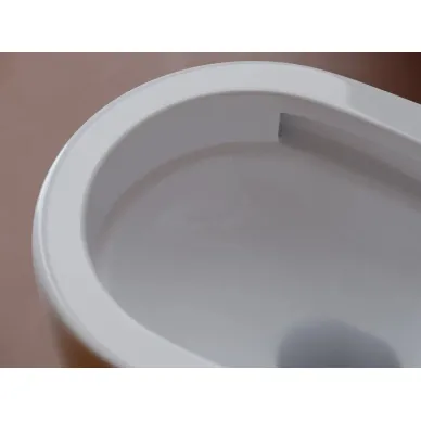 Унитаз подвесной Ceramicanova Up Rimless CN4007, белый глянцевый, смыв Торнадо, с сиденьем микролифт 6