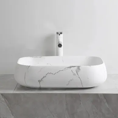 Раковина накладная Cerutti SPA (CR0086 MMW2) (56.5 см) белый мрамор матовый 6