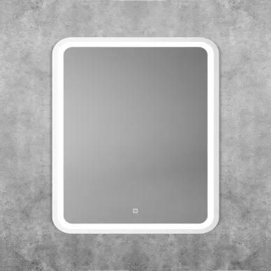 Зеркало Art&Max Genova AM-Gen-600-800-DS-F-White 60x80 см с LED подсветкой, bianco matt 5