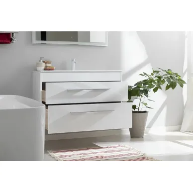Тумба для ванной Aquanet Августа 277509 100 см Flat, белый глянец 10