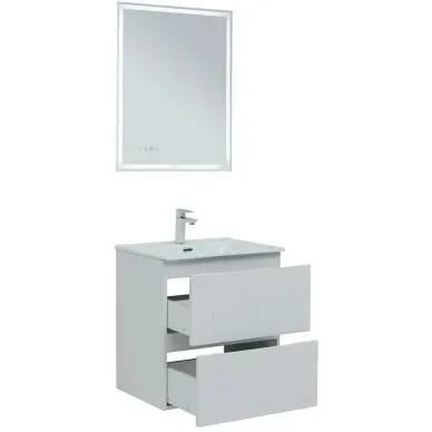 Тумба для ванной Aquanet Джейн 313284 60 см, белая матовая 6