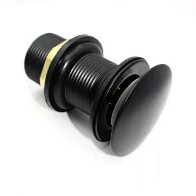 Сливной набор для раковины Teymi Solli T140107 без перелива, click-clack, чёрный матовый 10