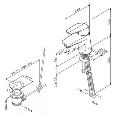 Смеситель для раковины AM.PM Gem (F9082100) 5
