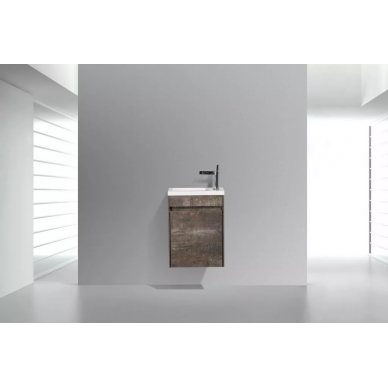 Тумба для раковины BelBagno Pietra Mini (PIETRA MINI-400-1A-SO-PT-L) левосторонняя (39.4x21.7) Stone 2