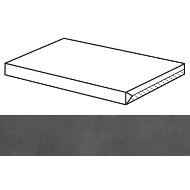 Evolution Black Striato Peldano Solid-60 29.75x59.55 0