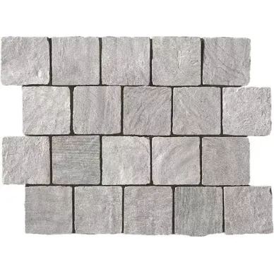1045904 BIARRITZ MOSAICO SPACCO CENDRE 30x40 (7,7x7,7) 0