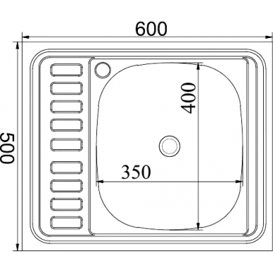 Мойка кухонная Mixline ML (538191) крыло слева 1