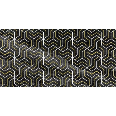 Декор Crystal Fractal чёрный 30х60 0