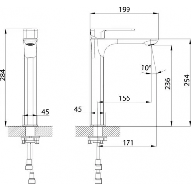 Смеситель для раковины Iddis Slide (SLIWT01i01) белый 5