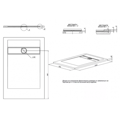 Душевой поддон Allen Brau Infinity (8.21002-21) 120x80, белый камень 6