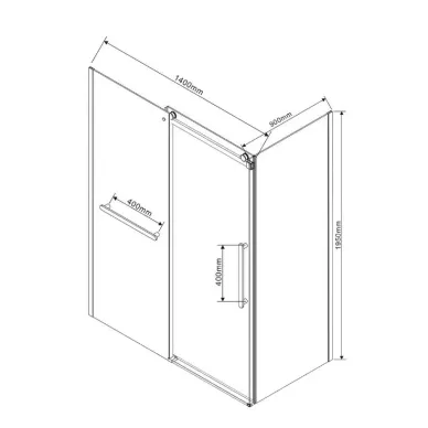 Душевой уголок Vincea Como Soft (VSR-1CS9014CL) 140х90х195 см, профиль хром/стекло прозрачное 10