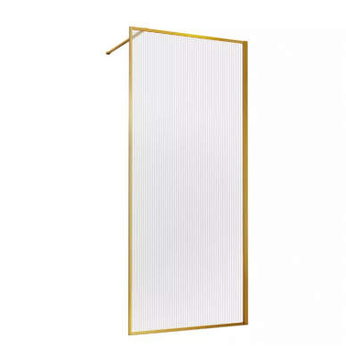 Душевая перегородка Vincea Walk-In HP Art (VSW-1HP800FLBG) 80x200 см, профиль брашированное золото/стекло рифленое 3