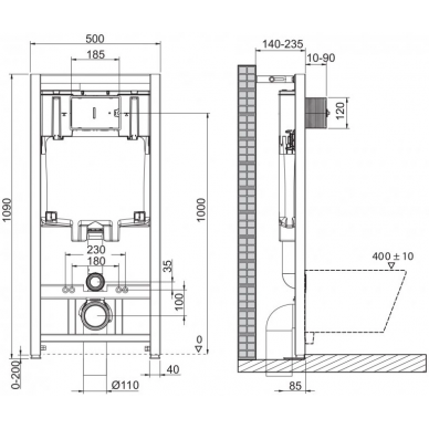 Инсталляция BelBagno Sfera-R (BB046CHR/BB2111SC/BB002-80/BB014-SR-BIANCO) в комплекте с кнопкой, унитазом и крышкой микролифт (4 в 1) 5