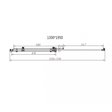 Душевой уголок Vincea Como-N (VSR-4CN1013CL) 130х100х195 см, профиль хром/стекло прозрачное 5