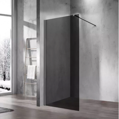 Душевая перегородка Vincea Walk-In (VSW-1H110CGGM) 110х200 см, профиль вороненая сталь/стекло тонированное 0