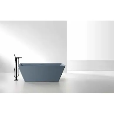 Ванна из искусственного камня Abber Berlin AM9912G 170x75 серая матовая 5