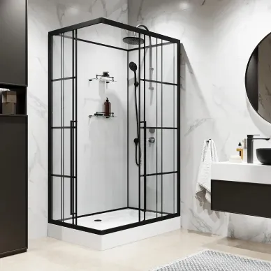 Душевая кабина Niagara Standart 120х80х225 см, без крыши 5