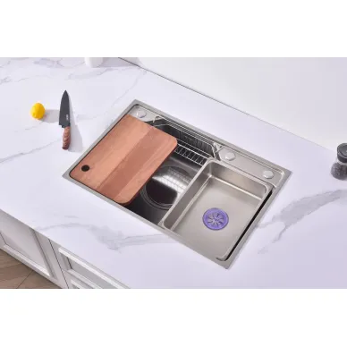 Мойка кухонная Fmark FSC6845L сатин 8