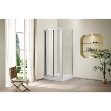 Душевой уголок Cezares Porta AS1 (80x80) прозрачное стекло 2