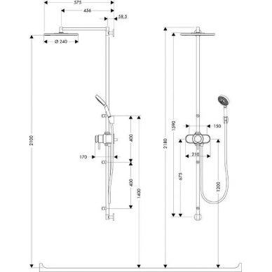 Душевая панель Pharo ShowerPipe Swing 26382 6