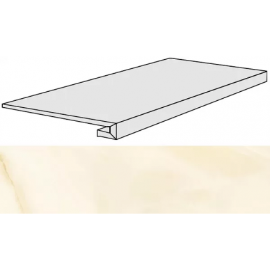 739913 ALABASTRI Miele Gradino 33x120x3 0