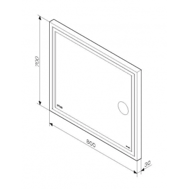 Зеркало Am.Pm Gem (M91AMOX0803WG) 80 см с Led-подсветкой, часами и косметическим зеркалом 6