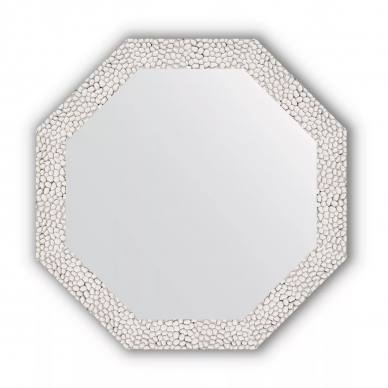 Зеркало Evoform Octagon (BY 3678) в багетной раме, чеканка белая (68,2х68,2 см) 0