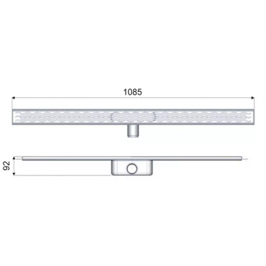 Душевой лоток ACO Showerdrain C 9010.88.05 (408719) 1100 мм (сифон 92 мм) 5