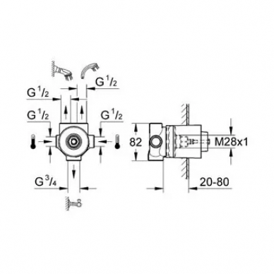 Скрытая часть Grohe (29708000) 1
