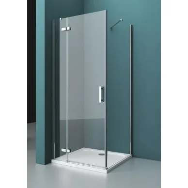 Душевой уголок BelBagno Kraft (KRAFT-AH-12-100/80-C-Cr-L) 100х80 см, профиль хром/стекло прозрачное 6
