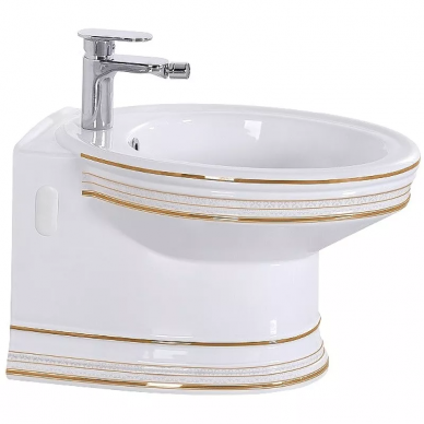 Биде подвесное СeramaLux Lux Classic (4289) (с золотым орнаментом) 0