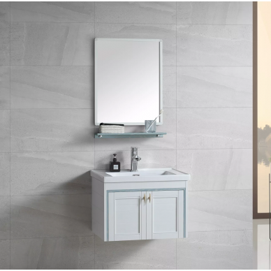 Тумба с раковиной River Amalia 605 BU (60.5 см) + зеркало (48x63 см) 0